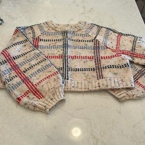 Topshop checkered cropped Sweater (Ruby Sunday Doctor Who)